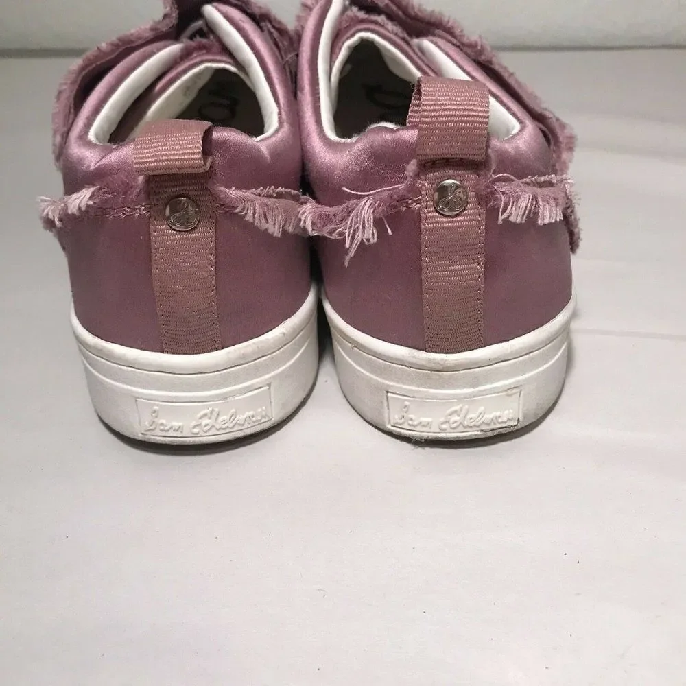Sam Edelman Levine Slip-On Satin‎ Sneaker Women's Size 9M Dust Rose Mauve